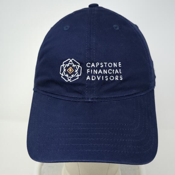 Capstone Financial Advisors Slideback Baseball Cap Blue One Size Adjustable - Picture 2 of 9